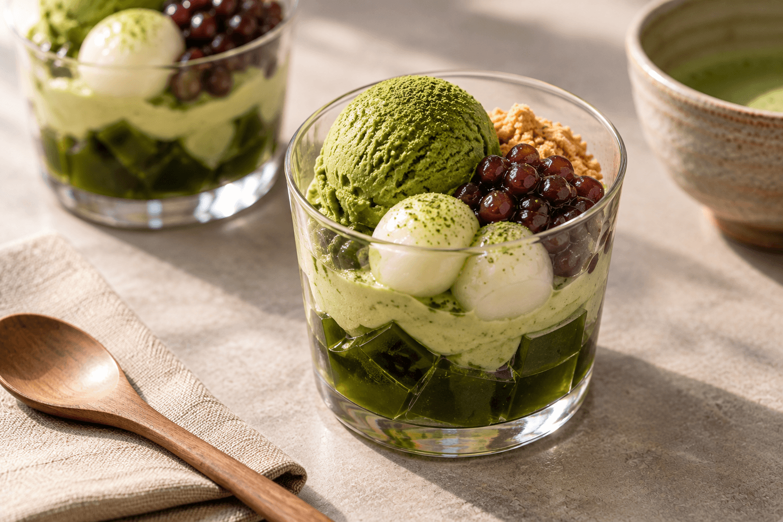 Matcha desserts